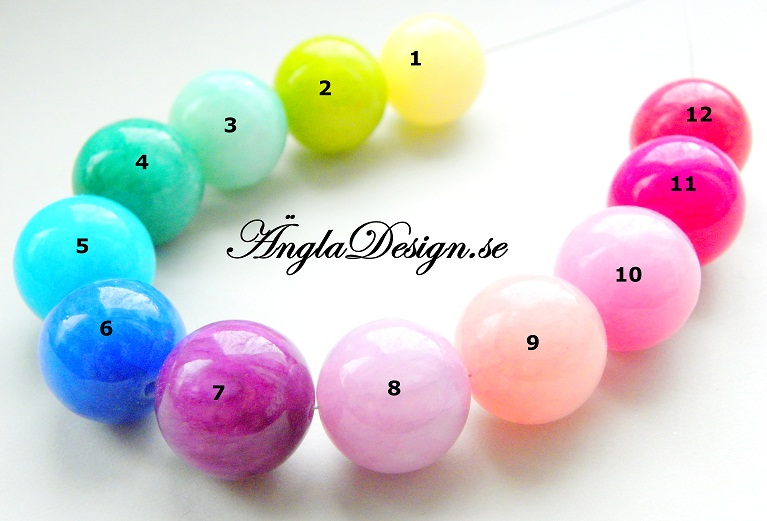 Jade rund 18mm lila , 1st