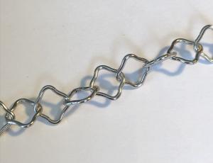 Kedja blomlänk 9mm antiksilver 1 meter