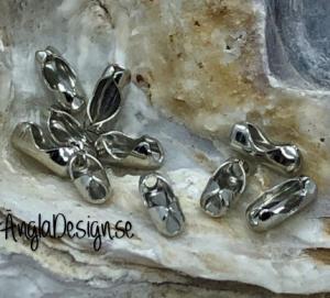 Lås till kulkedja 1,5mm, platinum, 10-pack