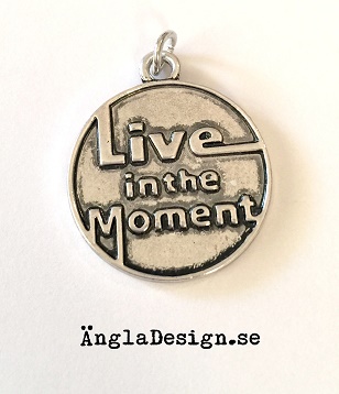 ANDRASORTERING Berlock antiksilver "live in the moment", 1st