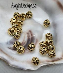 Mellandel mini pumpa antikguld, 20-pack