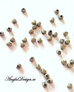 Mellandel brons, minihjärta, 50-pack