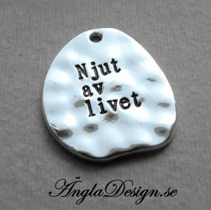 Hänge vågigt "Njut av livet", 1st