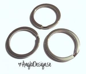 NYCKELRING 25MM Platinum, 3-PACK