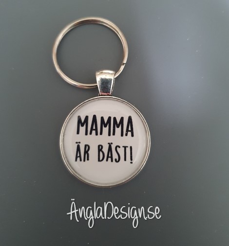 Färdig nyckelring ”Mamma är bäst”, 1st