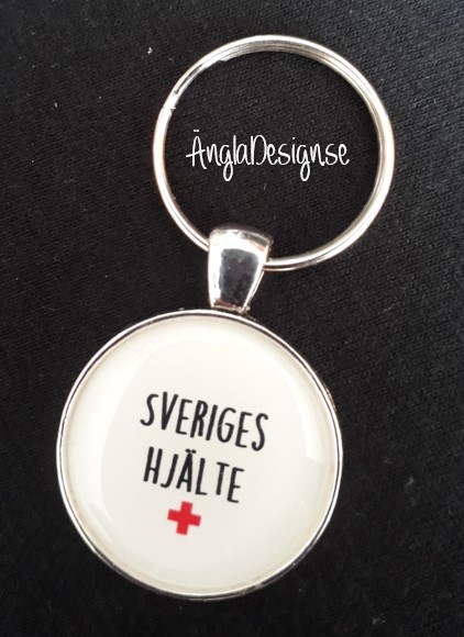 Färdig nyckelring ”Sveriges hjälte”, 1st