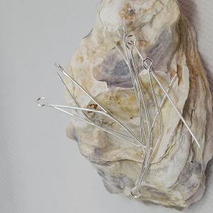 Öglepinnar ljust silver, 4cm, 30-pack