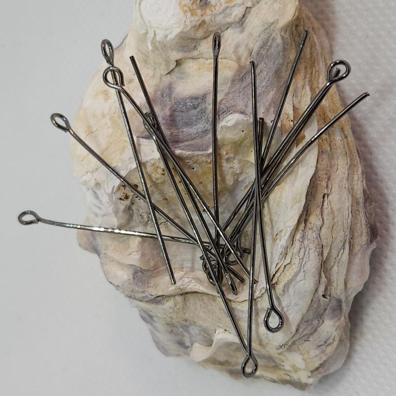 Andrasortering Öglepinnar svart/gunmetall, 4cm, 30-pack