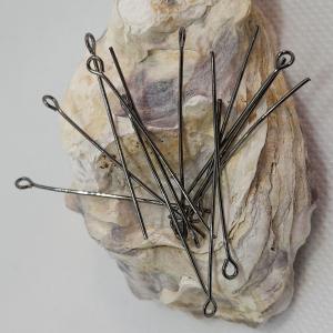 Andrasortering Öglepinnar svart/gunmetall, 4cm, 30-pack