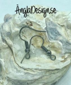 Örkrokar i svart gunmetal, 20st (10 par)