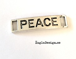 Connector "peace", antiksilver, 1st