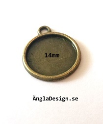 Ramberlock slät brons, för 14mm, 4-pack