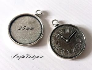 Ramberlock antiksilver, för 25mm, klocka, 1st
