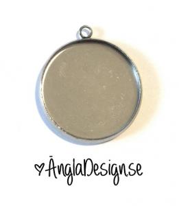 Ramberlock slät platinum, "rostfritt stål" för 20mm, 2-pack