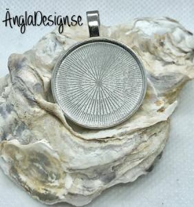 Ramberlock slät platinum för 25mm, 1st