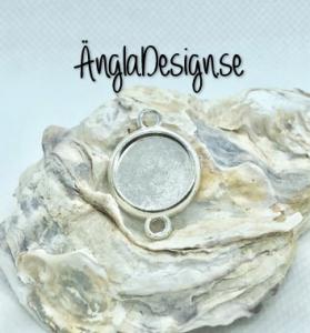 Connector ram 14mm ljussilver, slät , 1st