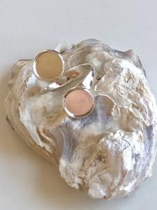 Ringstomme platina för cabochoner 10mm, 1st