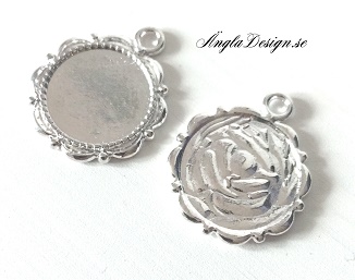 Ramberlock ros, ljust silver, 1st