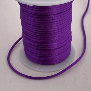 Satintråd/rattail lila 2mm 1meter