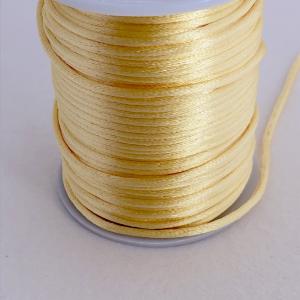 Satintråd/rattail pastell orange 2mm, 1meter