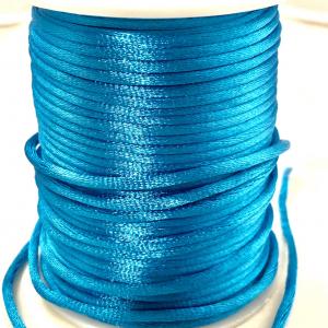 Satintråd/rattail turkos 2mm 1meter