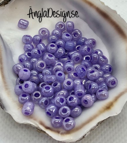 Seed beads pastell lavendel 4mm, 20 gram