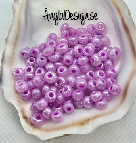 Seed beads pastell lila 4mm, 20 gram