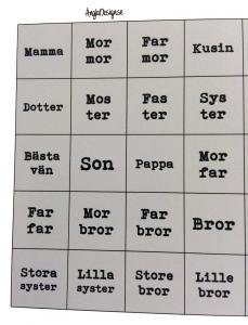 Färdigt textark 14mm SLÄKT, grå 20st rutor