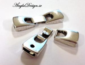 "Snäpp" lås antiksilver, 1st