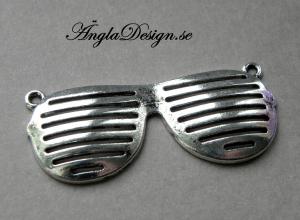 Hänge/Connector coola solglasögon, antiksilver, 1st