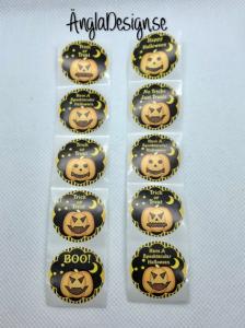 STORPACK Klistermärken runda 25mm halloween, 50-pack