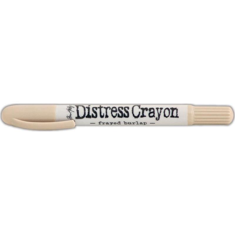 Distress Crayon frayed burlap