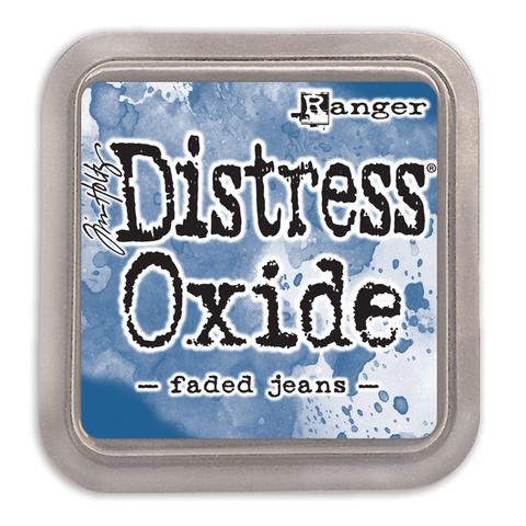 Distress Oxide faded jeans