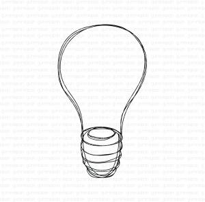 Gummiapan-Stor Doodlad Glödlampa