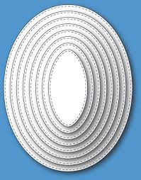 Stitched Oval Layers