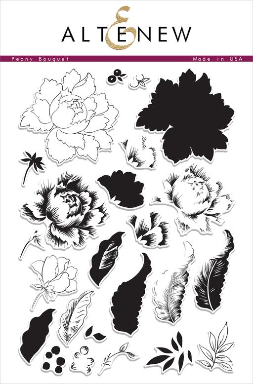 Clear Stamp- Peony Bouquet