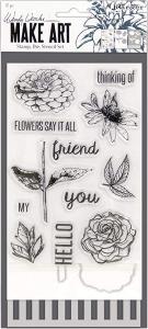 Wendy Vecchi Make Art Stamp Flowers Say At all
