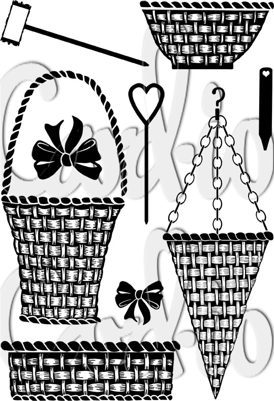 Collection Basket and Bows