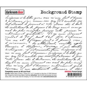 Darkroom door Background Stamp- French Script