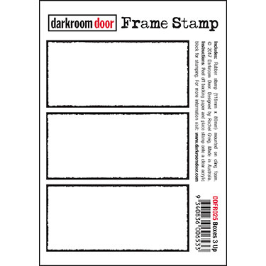 Darkroom door Frame Stamp -Boxes 3 Up