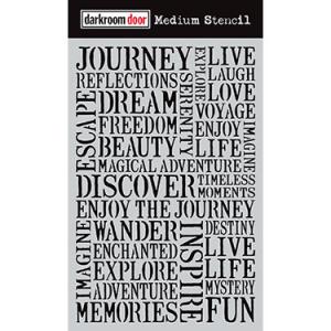 Darkroom door Medium Stencil - Journey