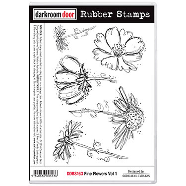 Darkroom door rubber stamp set-Fine Flowers Vol 1