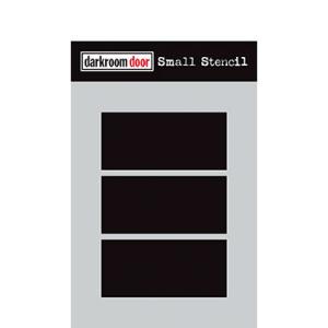 Darkroom door Small Stencil -Boxes 3 Up