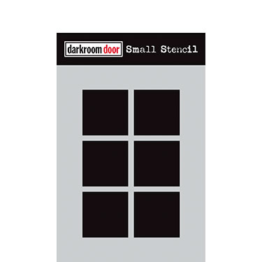 Darkroom door Small Stencil -Boxes 6 up