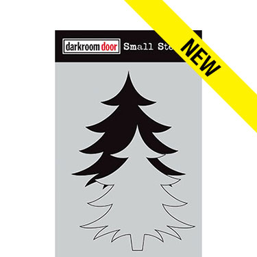 Darkroom door Small Stencil - Christmas Tree Set