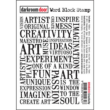 Darkroom door Word Block Stamp -Creativity