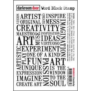 Darkroom door Word Block Stamp -Creativity
