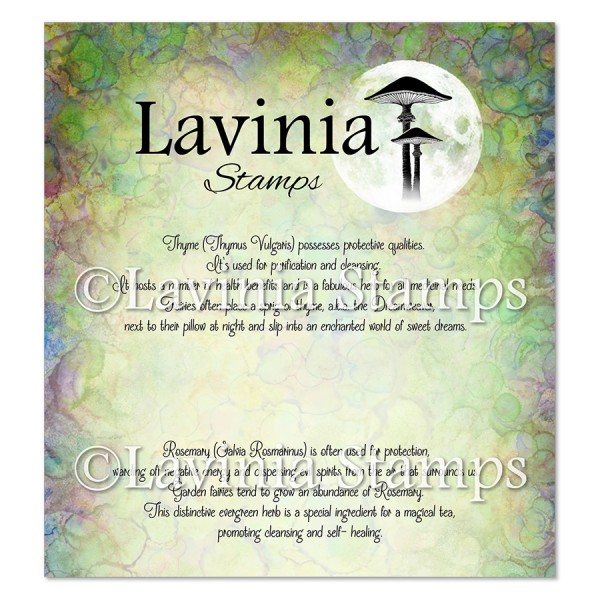 LaviniaThyme & Rosemary Words Stamp