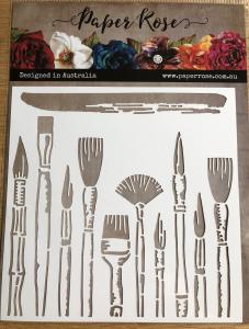 Stencil Bruch Stroke