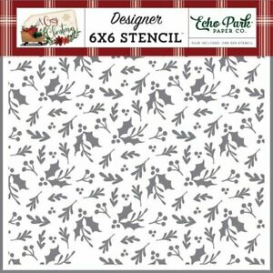 Stencil Echo Park Christmas Greenery